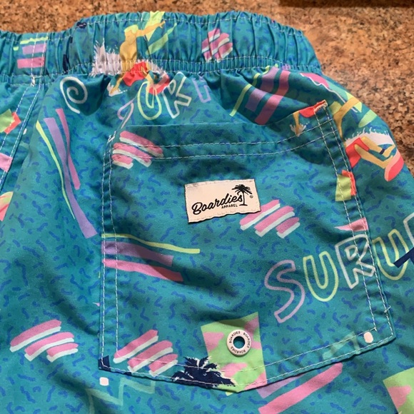 NICE HIGHER END BOARDIES MENS BATHING SUIT, (LARGE) FITS  LIKE A MEDIUM, EUC!!! - Picture 3 of 6